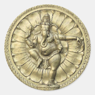 Shree Ganesh Runder Aufkleber