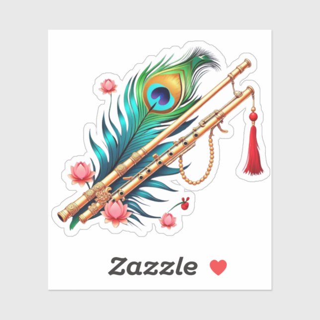 Shree Krishna Janmashtami Aufkleber (Blatt)