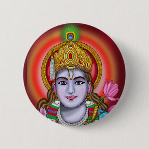 Shree Krishna-Tasche Button