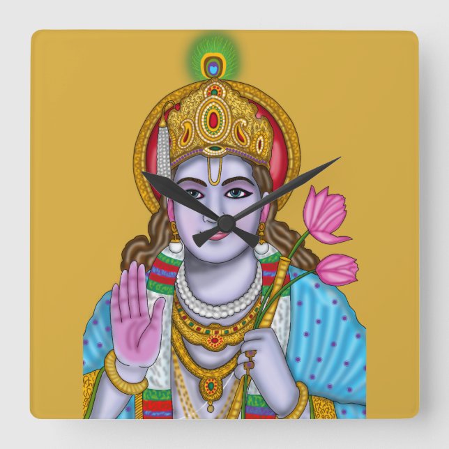 Shree Krishna Wanduhr (Vorderseite)