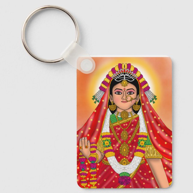 Shree Radha Schlüsselanhänger (Vorderseite)