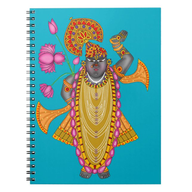 Shreenath Ji Notebook Notizblock (Vorderseite)