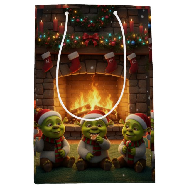 Shrek-Babys Mittlere Geschenktüte (Vorderseite)