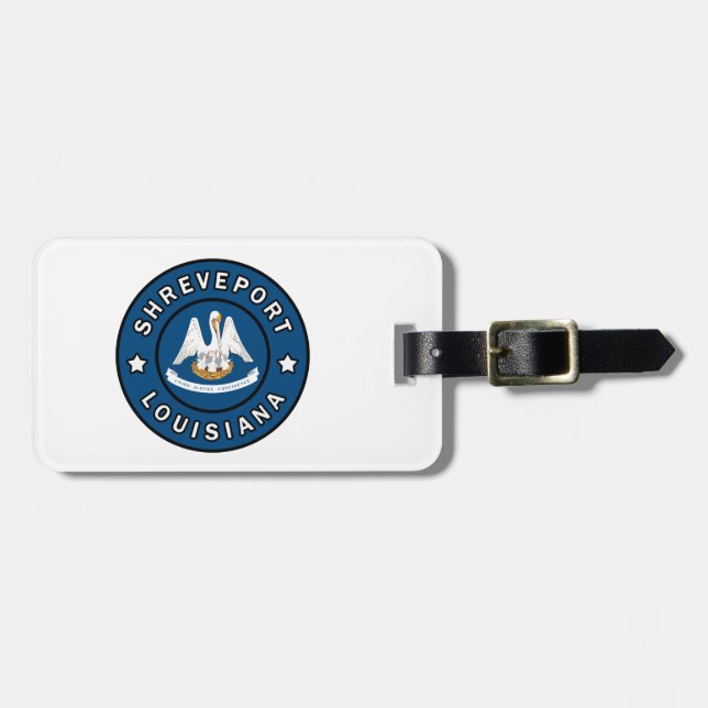 Shrepport Louisiana Gepäckanhänger (Vorderseite horizontal)