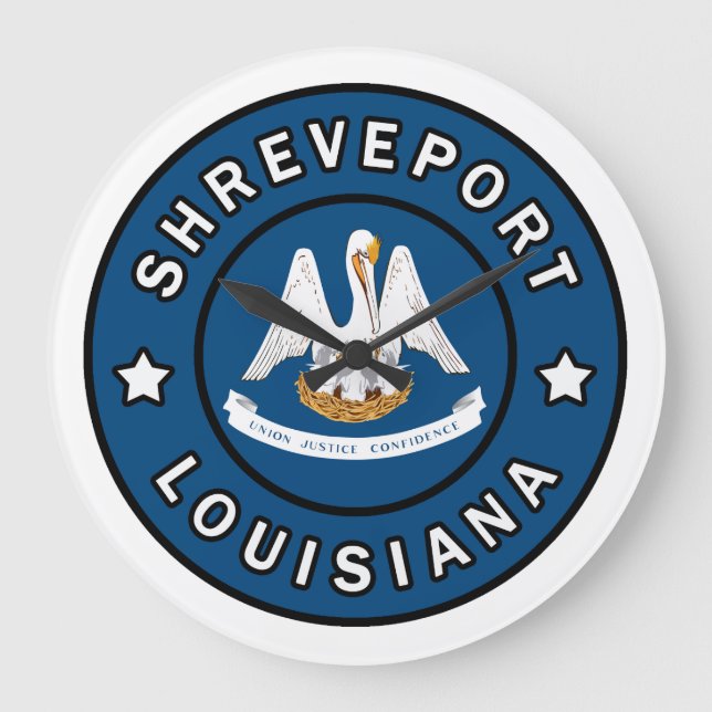 Shrepport Louisiana Große Wanduhr (Vorderseite)