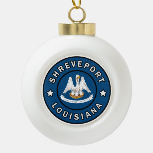 Shrepport Louisiana Keramik Kugel-Ornament