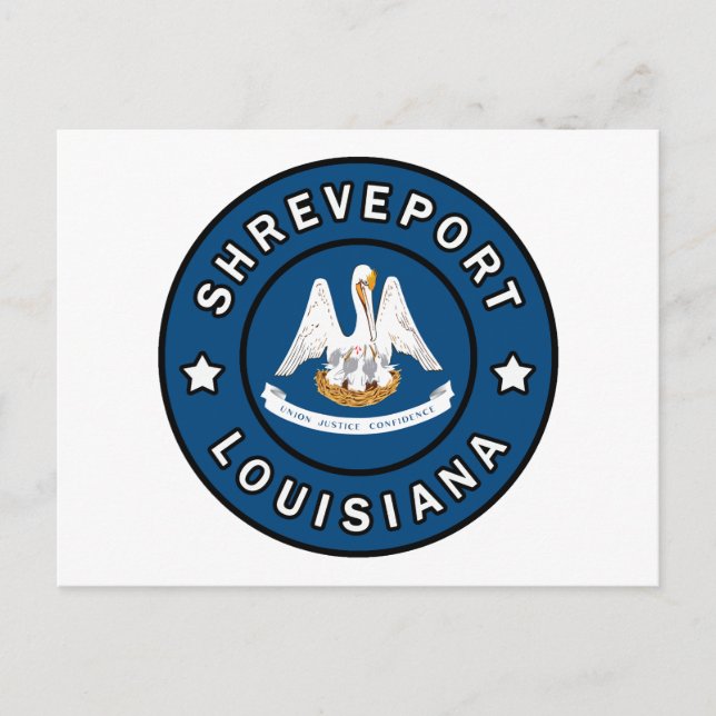 Shrepport Louisiana Postkarte (Vorderseite)