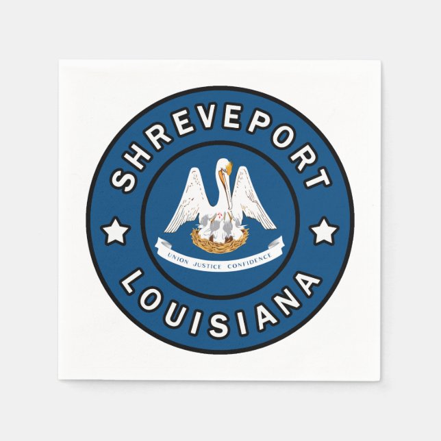 Shrepport Louisiana Serviette (Vorderseite)