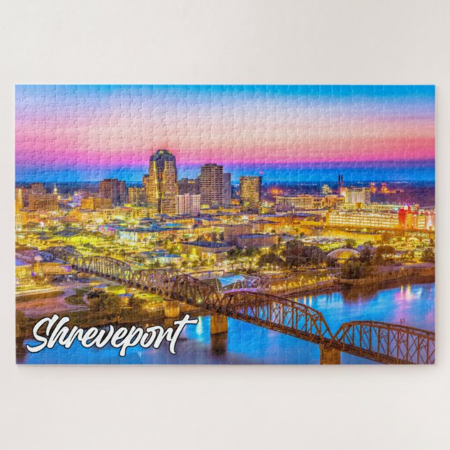 Shrepport, Louisiana, Vereinigte Staaten Puzzle (Horizontal)