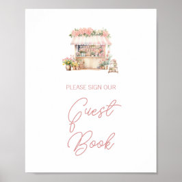 Shresh Off the Market Brautparty Guest Book Poster