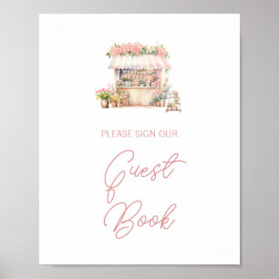 Shresh Off the Market Brautparty Guest Book Poster