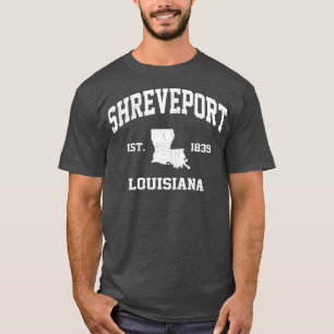 Shreveport Louisiana LA Vintage-State-Athletik-Sti T-Shirt