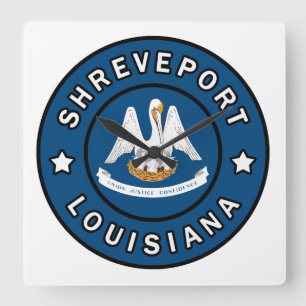 Shreveport Louisiana Quadratische Wanduhr