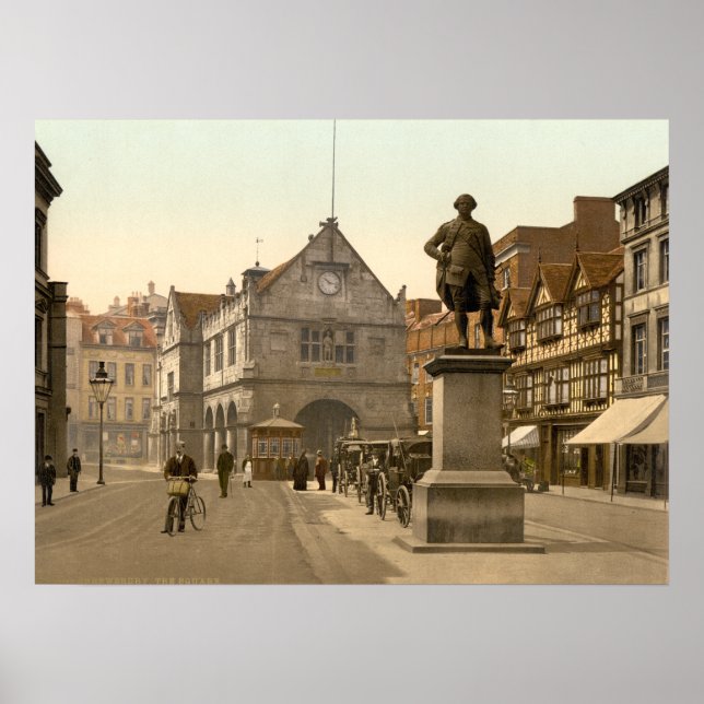 Shrewsbury Square, Shropshire, England Poster (Vorne)