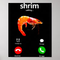 Shrim ruft Misspelled Funny Shrimp Calling M