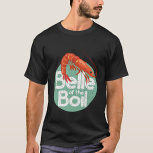Shrimp Belle des Kochs Funny Womens Retro Seafoo T-Shirt