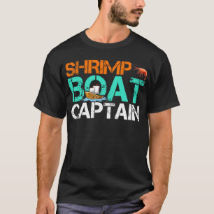 Shrimp Bootskapitän Funny Boating Seafood Geschenk T-Shirt