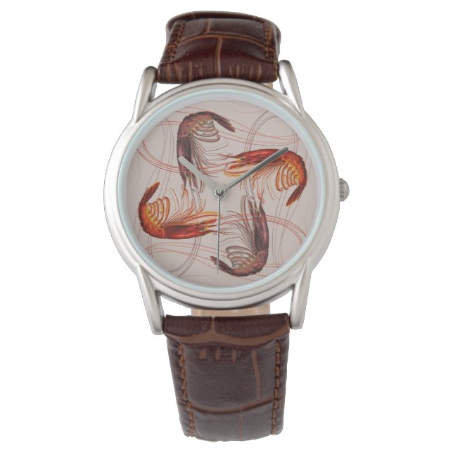 Shrimp Group Long Antennae Armbanduhr (Vorderseite)