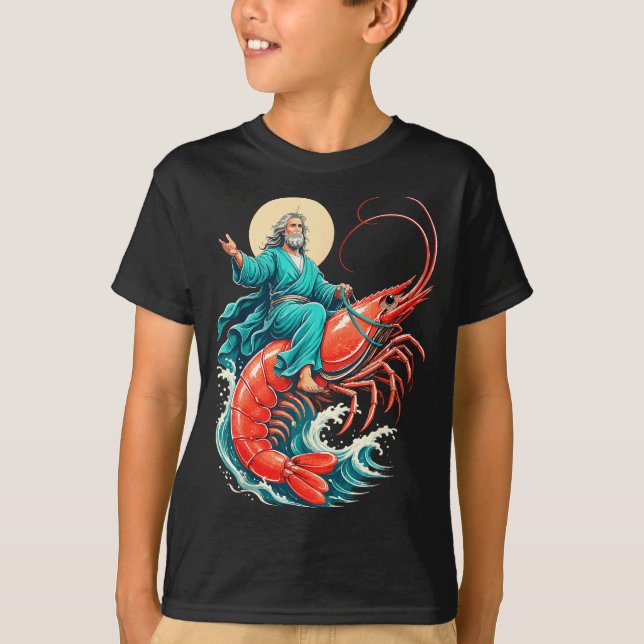 Shrimp Jesus  T-Shirt (Vorderseite)