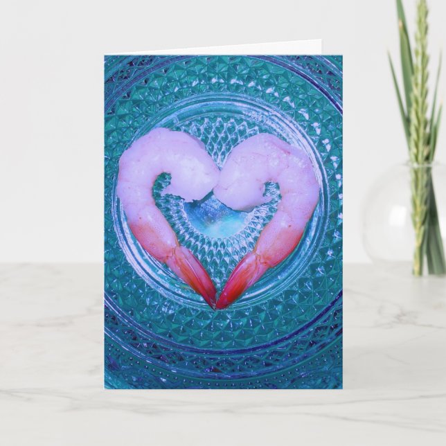 Shrimp-Karte Feiertagskarte (Vorderseite)