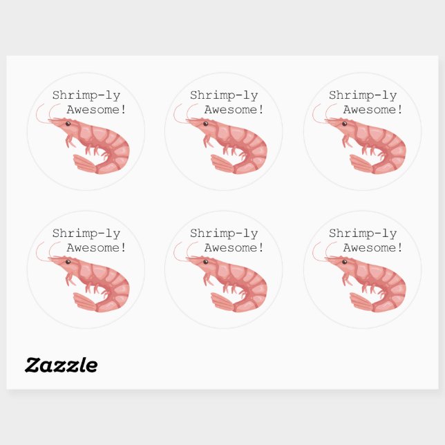 Shrimp-ly-Phantastische Stickers (Blatt)