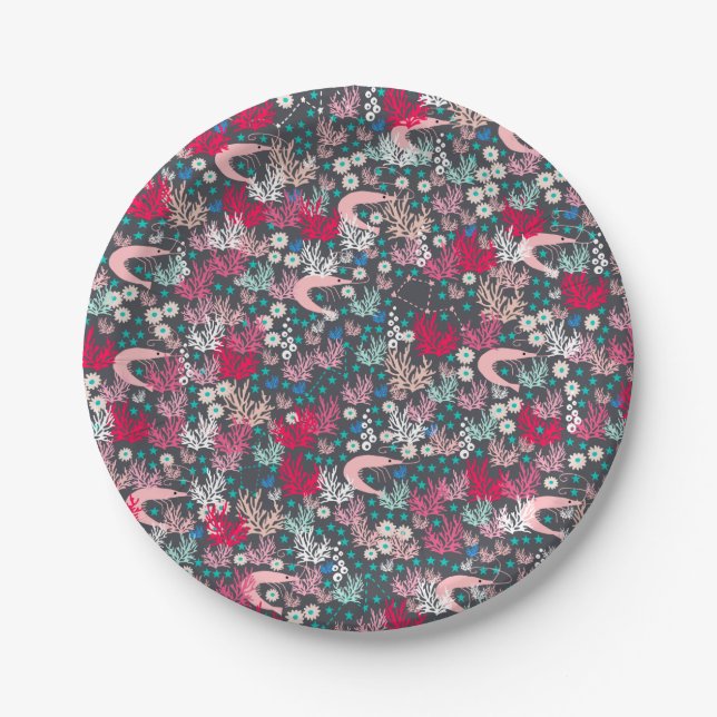 Shrimp Paper Flakes Pappteller (Vorderseite)
