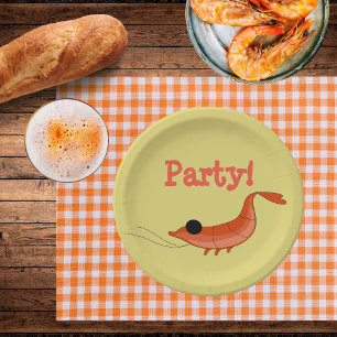 Shrimp-Party-Papier-Teller Pappteller