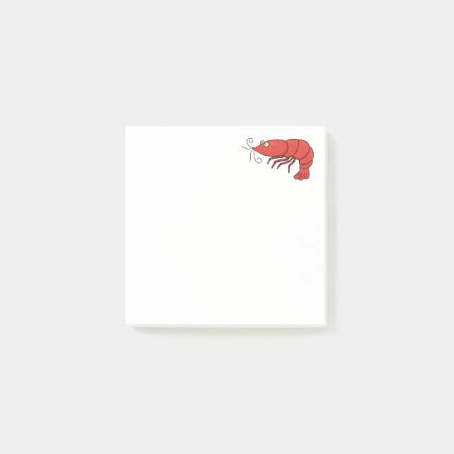 Shrimp Post-It-Notes Post-it Klebezettel (Vorderseite)