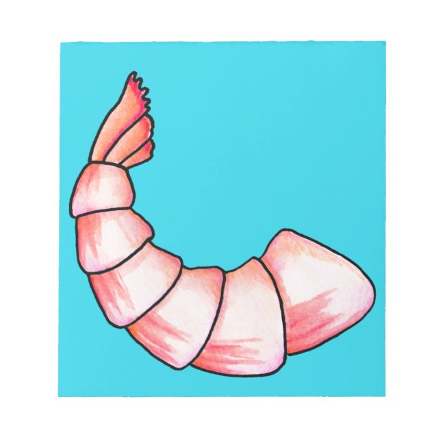Shrimp-Schwanz Notizblock (Vorderseite)