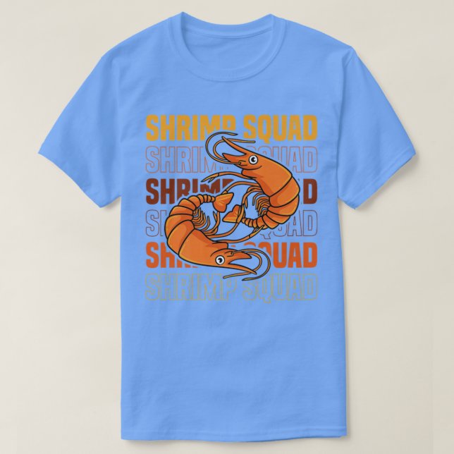 Shrimp Squad Ironic Seafood Koch Garwns T-Shirt (Design vorne)
