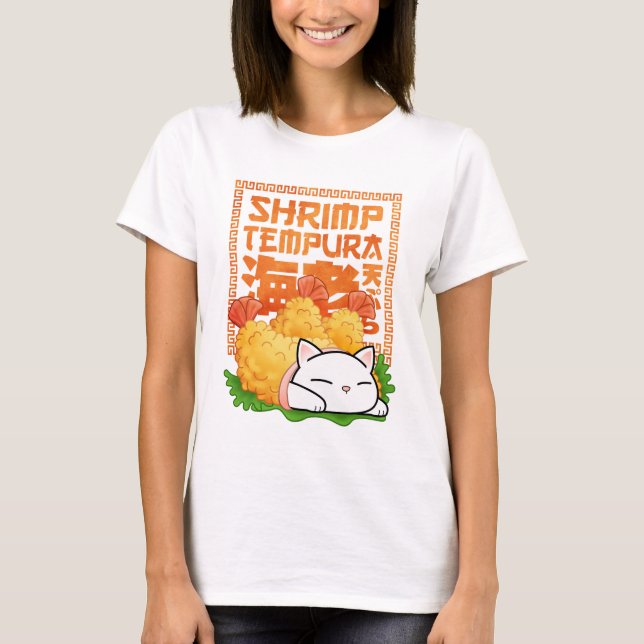 Shrimp Tempura Cat T-Shirt (Vorderseite)