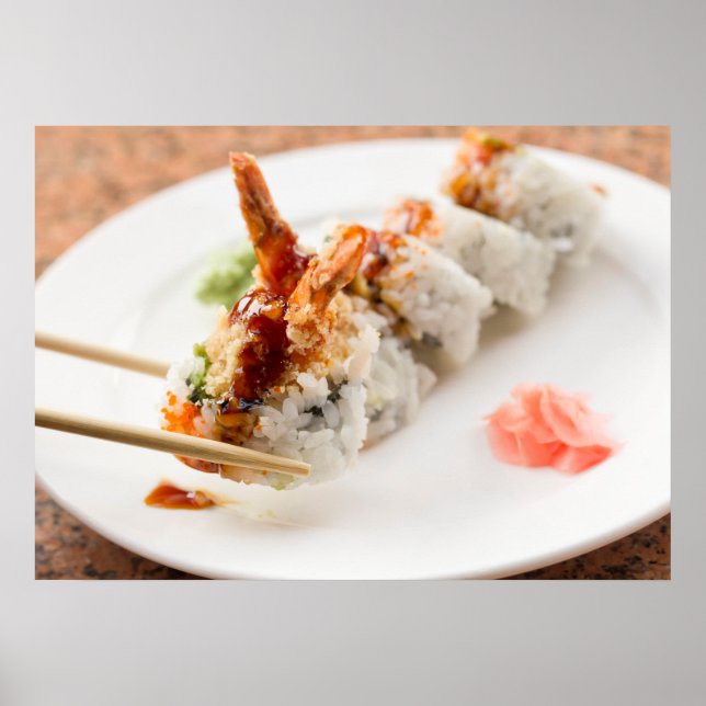 Shrimp Tempura Sushi Roll Poster (Vorne)