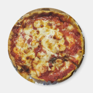 Shrimp und Käse Pizza Food Magnet