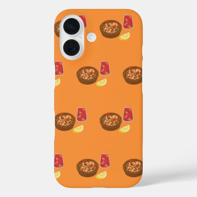 Shrimp und Sangria Case-Mate iPhone Hülle (Rückseite)