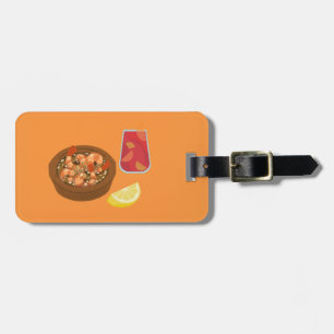 Shrimp und Sangria Gepäckanhänger