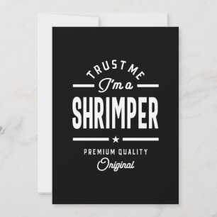 Shrimper Job Title T-Shirt Geschenkgutscheine Männ Dankeskarte