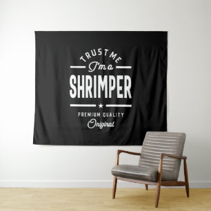 Shrimper Job Title T-Shirt Geschenkgutscheine Männ Wandteppich