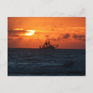 Shrimper Postkarte
