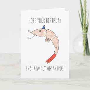 Shrimply Amazing Birthday Folding Card Karte