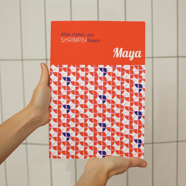 SHRIMPLY Kawaii Retro Weißes Orange Kinderzimmer k Poster (Von Creator hochgeladen)