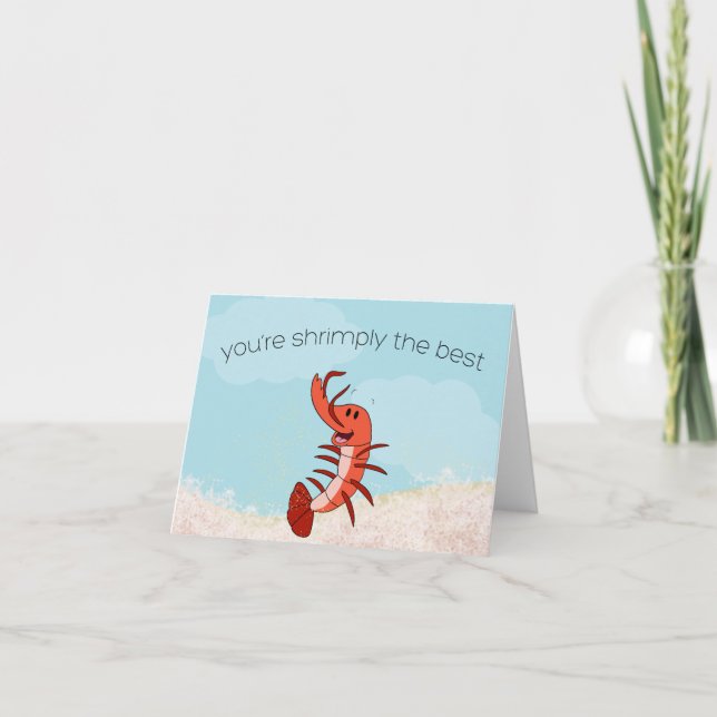 Shrimply the best card karte (Vorderseite)