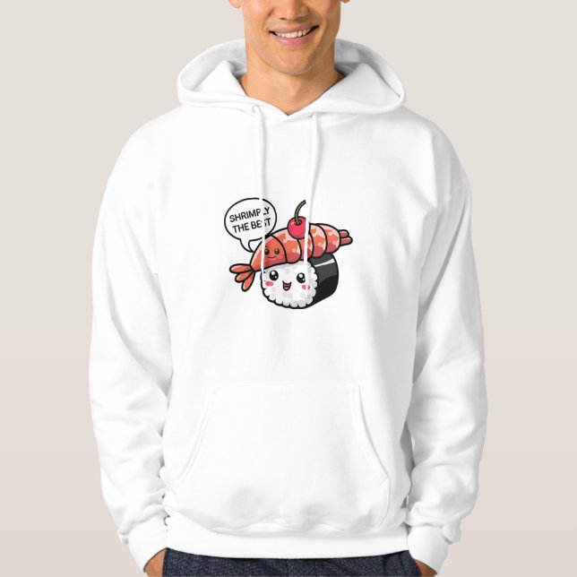 shrimply the best kawaii sushi hoodie (Vorderseite)