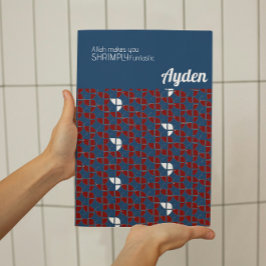 SHRIMPY Funtastic Retro Red Blue Kinderzimmer Cust Poster