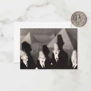 Shrine Quartett von Grant Wood Mitteilungskarte