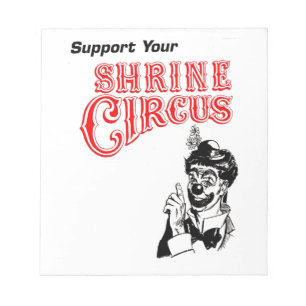 Shrine-Zirkus-Clown Notizblock