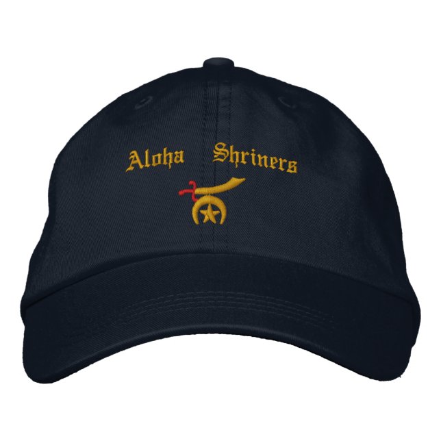 Shriner bestickt bestickte baseballkappe (Vorderseite)