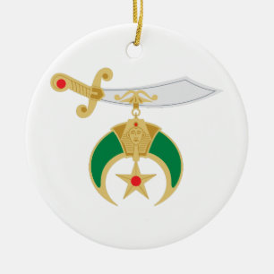 Shriner Klinge Keramik Ornament