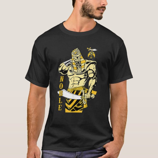 Shriner Noble Pharaoh Mason Ph Shriner Aeonms Fett T-Shirt (Vorderseite)