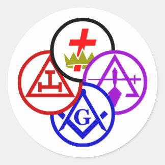 Shriners and Friends Edition Runder Aufkleber