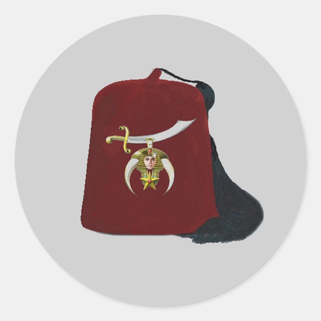 Shriners Edition Runder Aufkleber (Vorderseite)